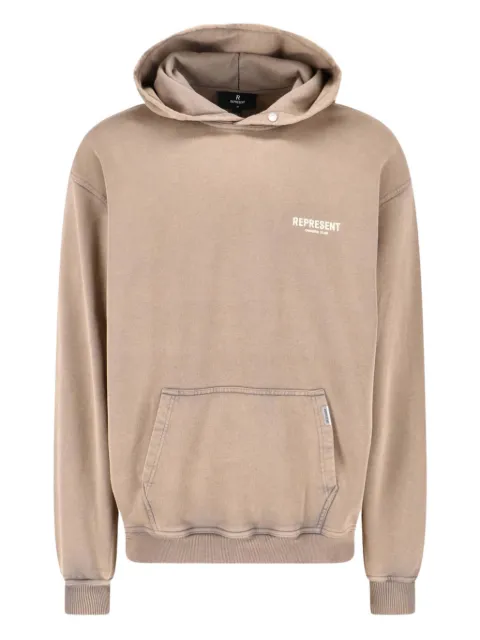 Represent logo-print hoodie