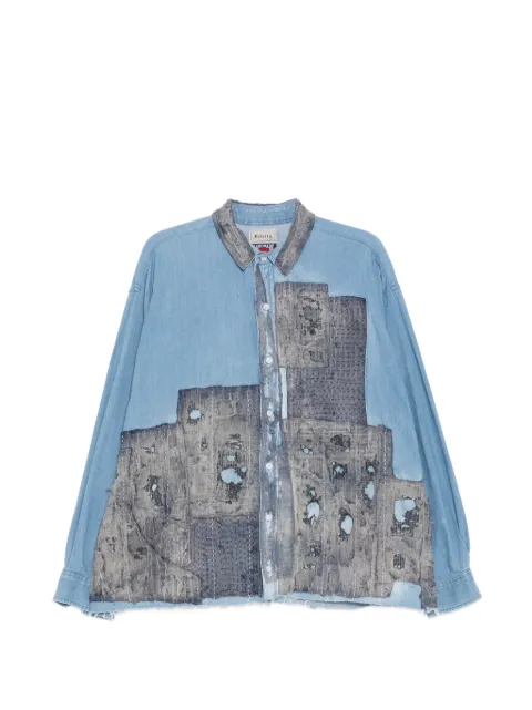 Kafeneo by TBF  patch-worked shirt 