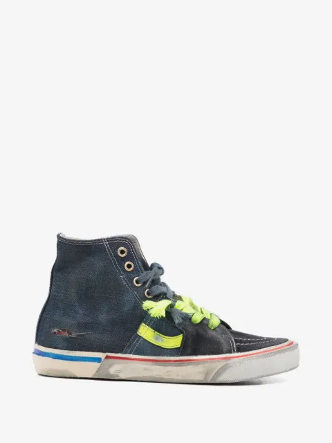 PAUL EASTERLIN Caly Star colourblock high-top sneakers