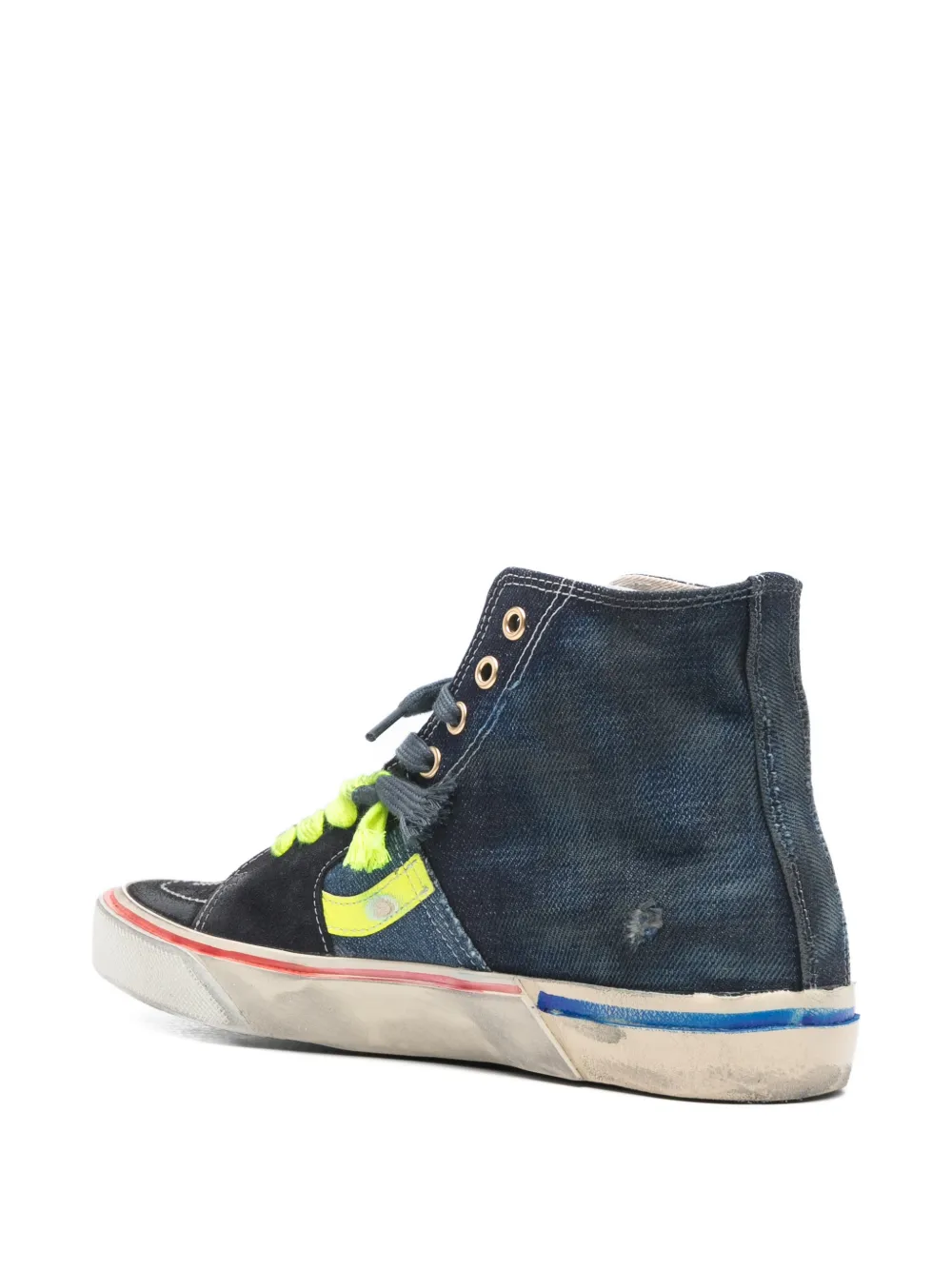Caly Star Colourblock High-Top Sneakers
