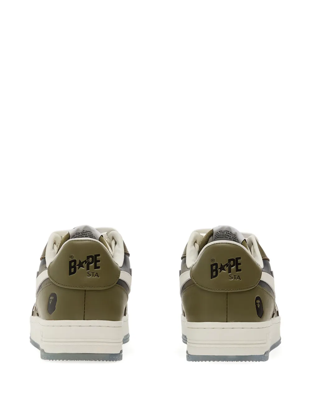 A BATHING APE Sta Icon 2 M2 leather sneakers Groen