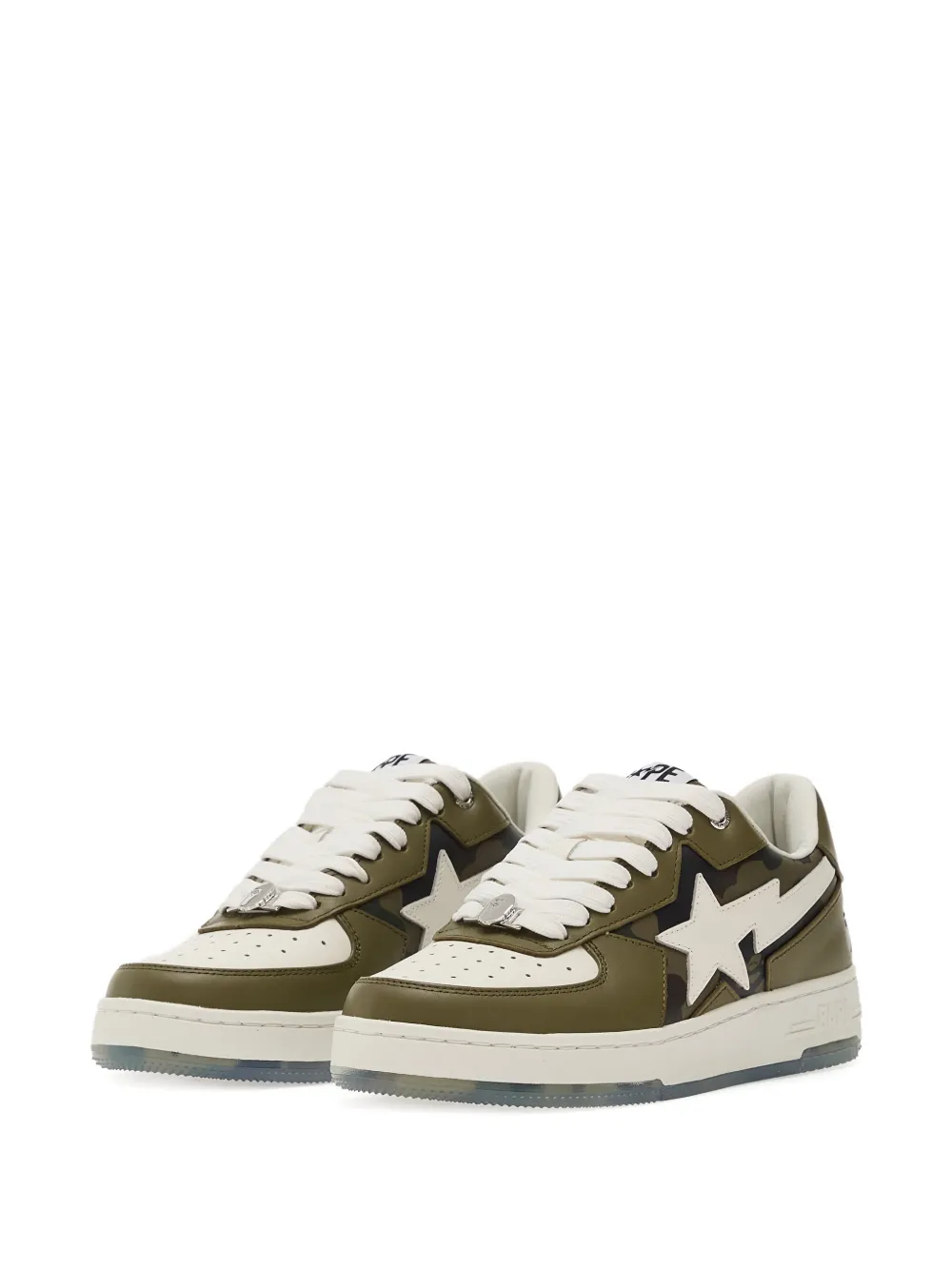 A BATHING APE Sta Icon 2 M2 leather sneakers Groen