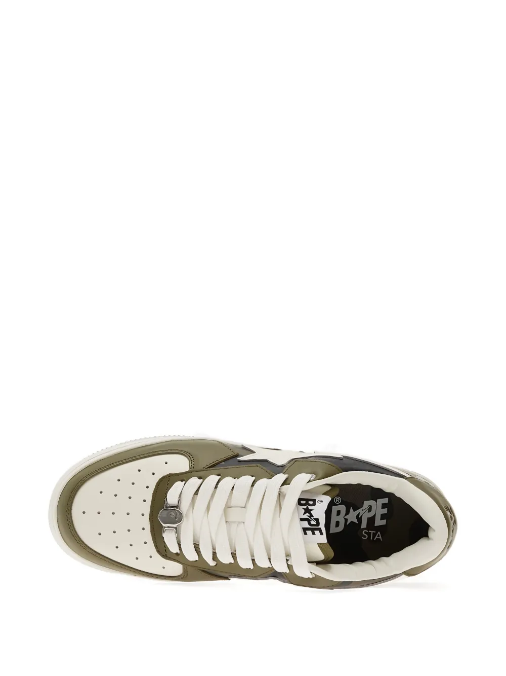 A BATHING APE Sta Icon 2 M2 leather sneakers Groen