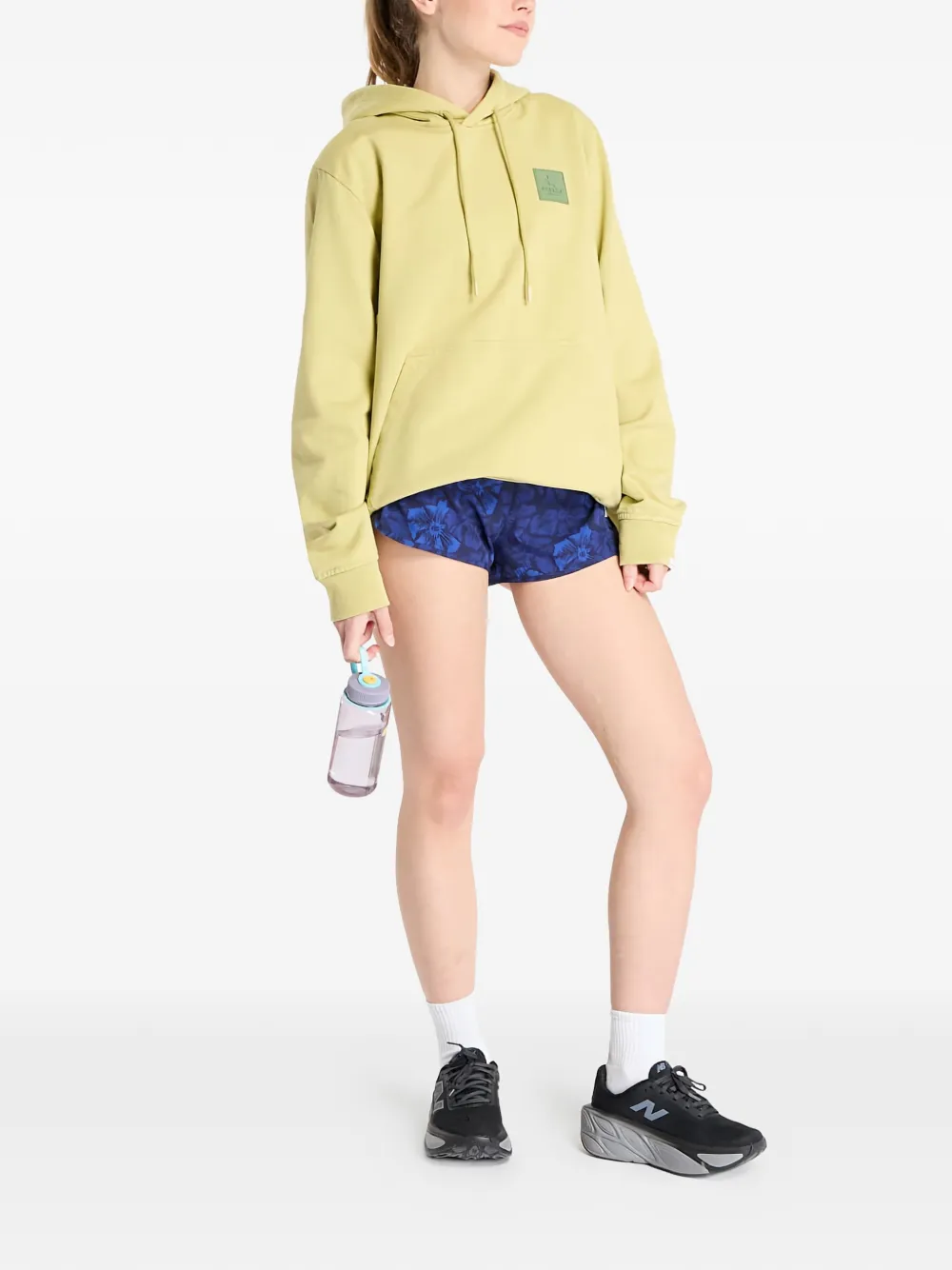 SAYSKY Everyday logo-patch hoodie - Groen
