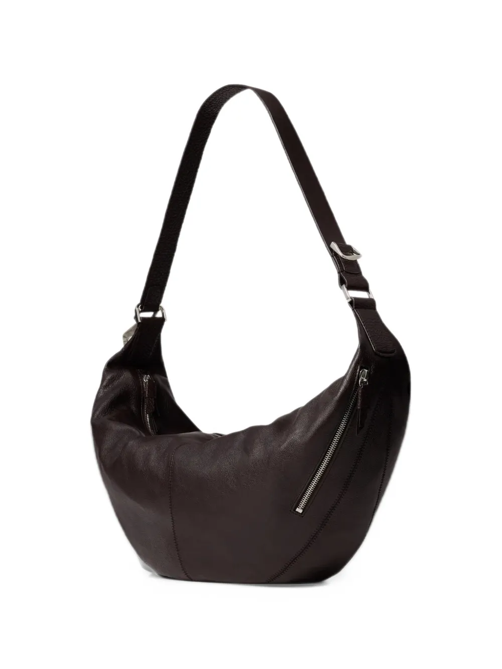 LEMAIRE Quiver Clip leren tas Zwart