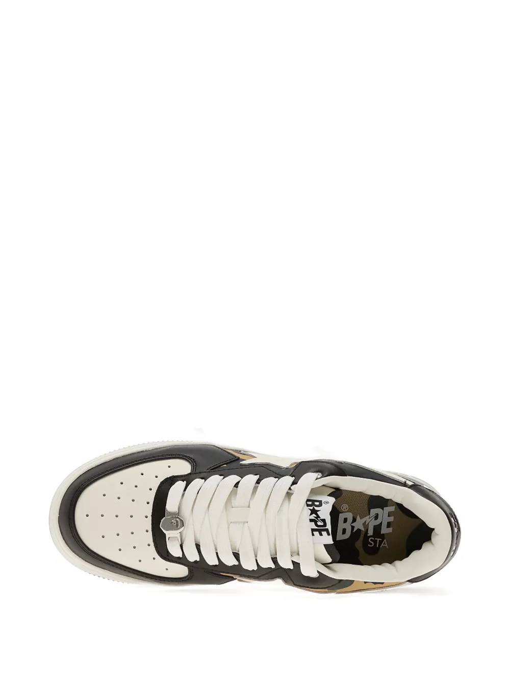 A BATHING APE Sta Icon 2 M2 leren sneakers Zwart