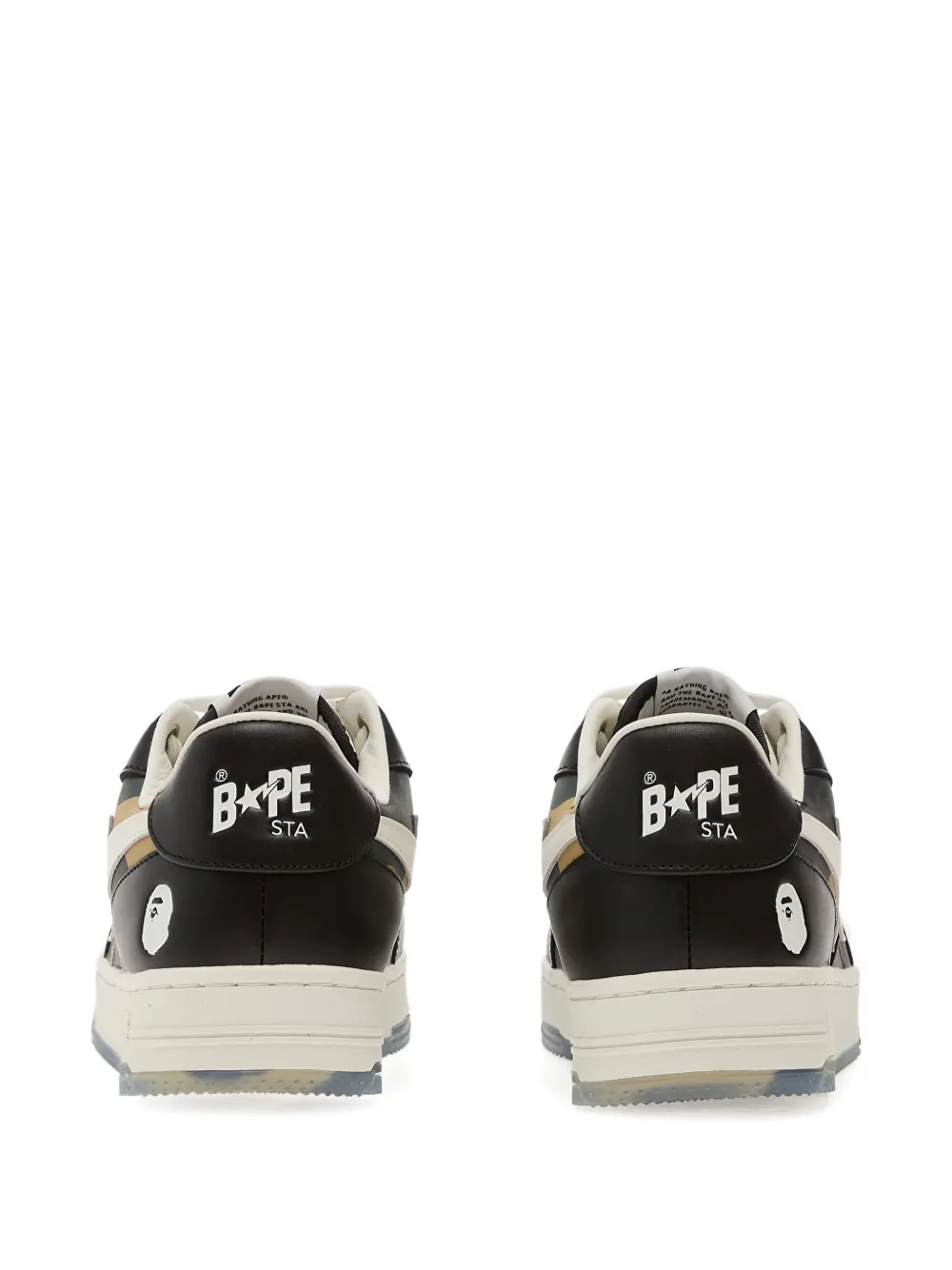 A BATHING APE Sta Icon 2 M2 leren sneakers Zwart