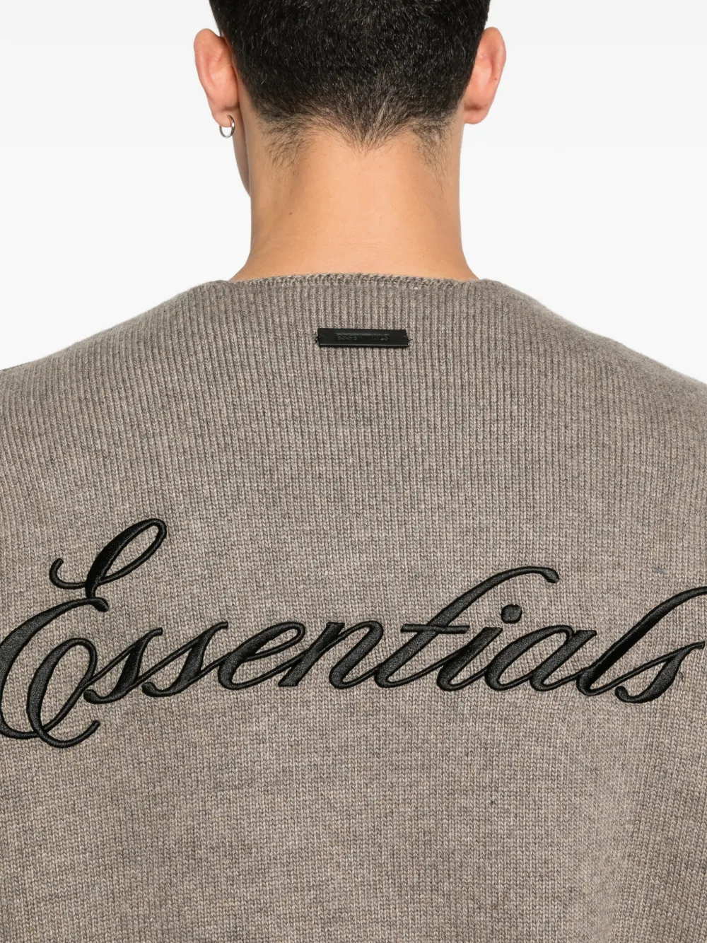 FEAR OF GOD ESSENTIALS Trui met borduurwerk Beige