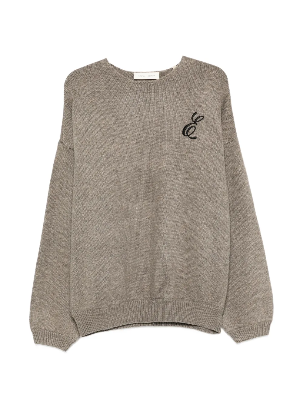 FEAR OF GOD ESSENTIALS embroidered sweater - Nude