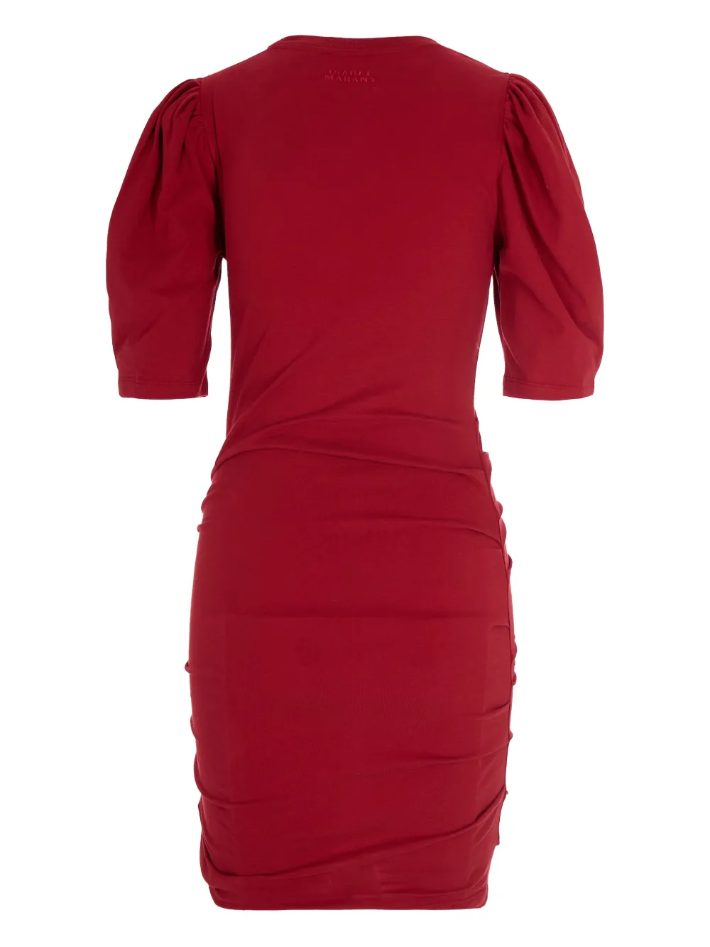 ISABEL MARANT ruched-sleeve dress - Rood