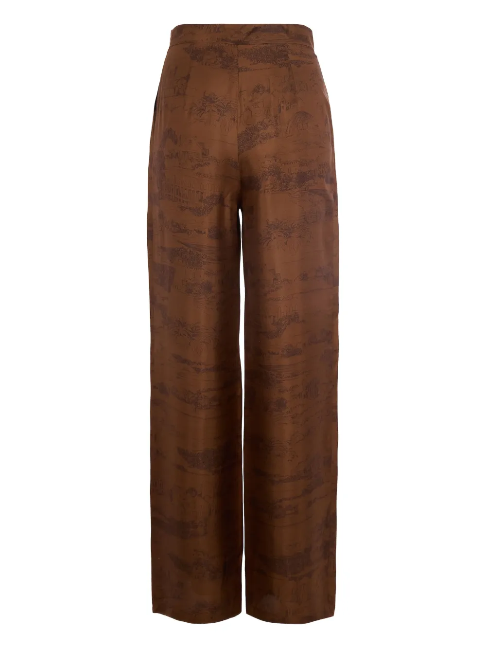 Max Mara printed trousers - Bruin
