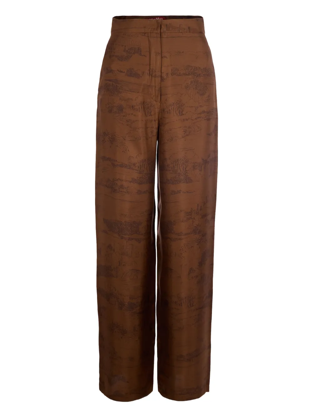 Max Mara Pantaloni a vita alta - Marrone