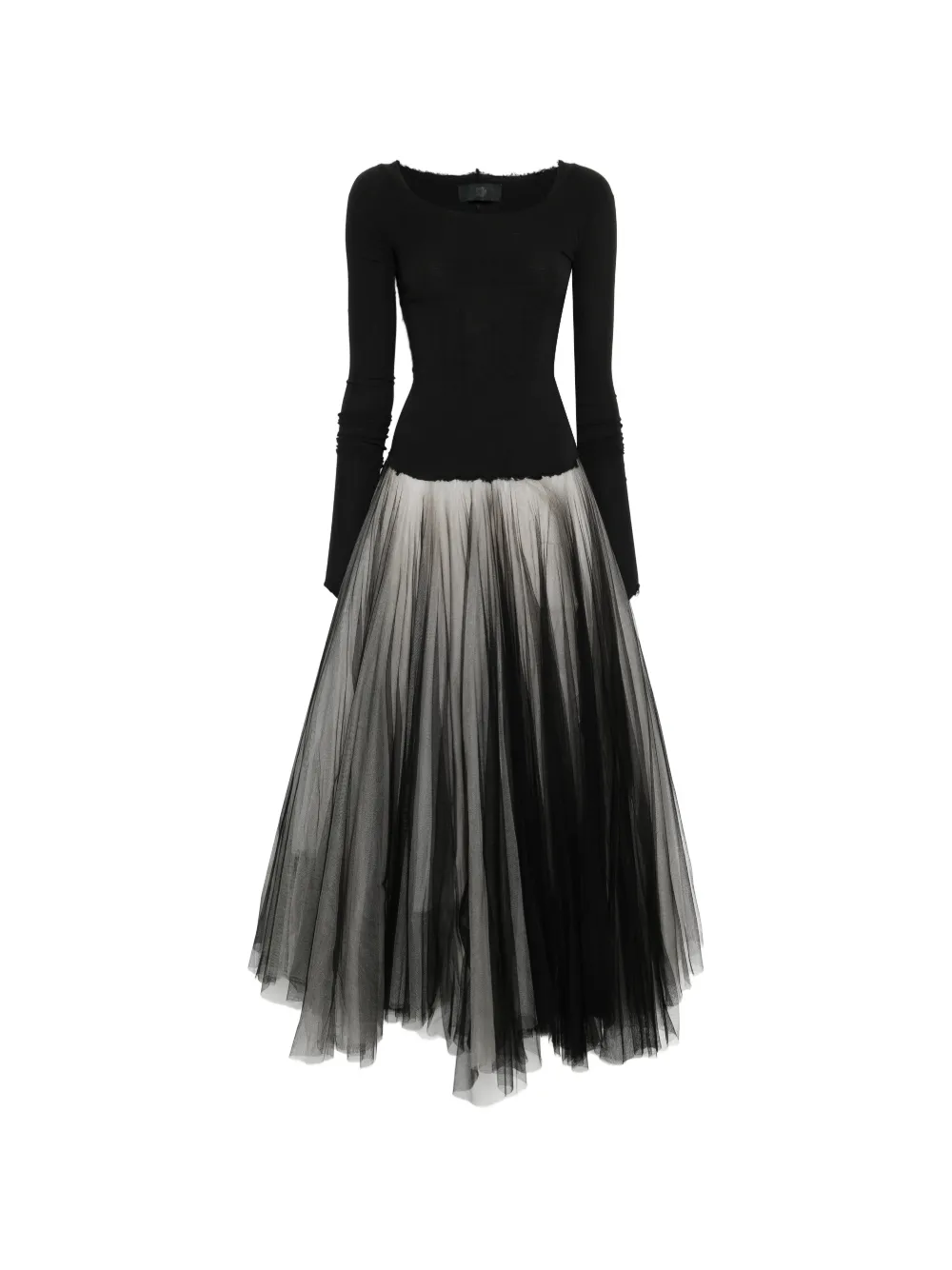 Marc Le Bihan tulle maxi dress - Nero