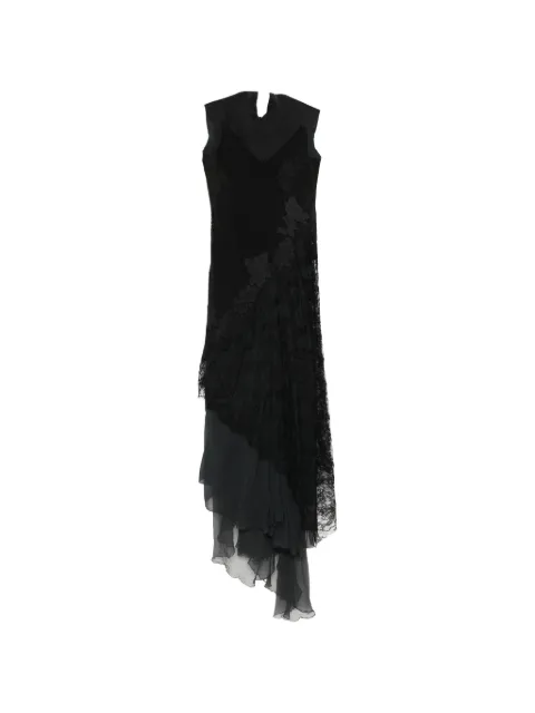 Marc Le Bihan lace-appliqué asymmetric dress