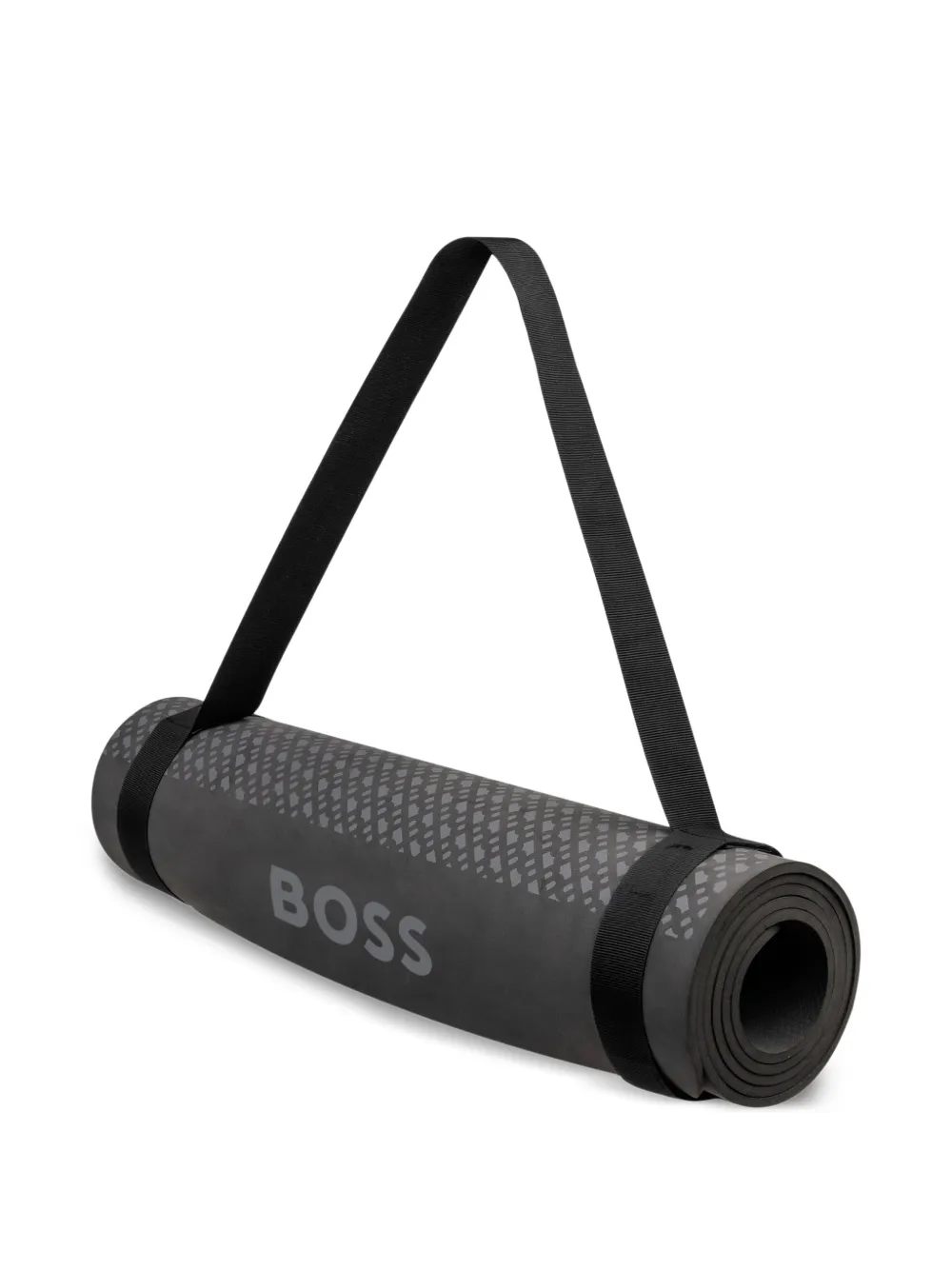 BOSS logo-print yoga mat - Grau
