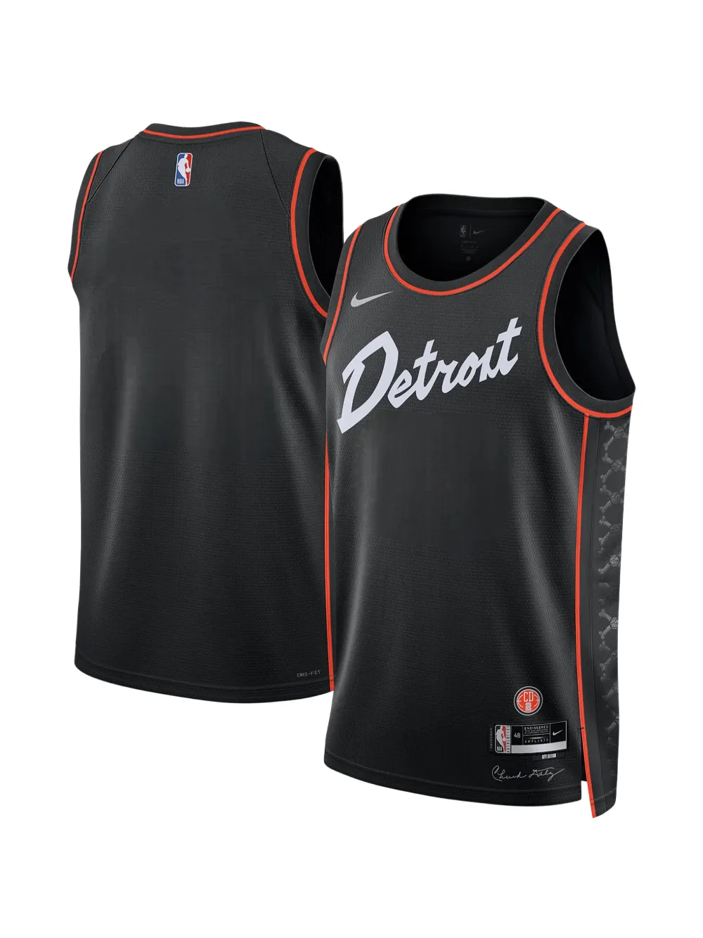 Nike x NBA Detroit Pistons 2023-2024 City Swingman jersey - Nero