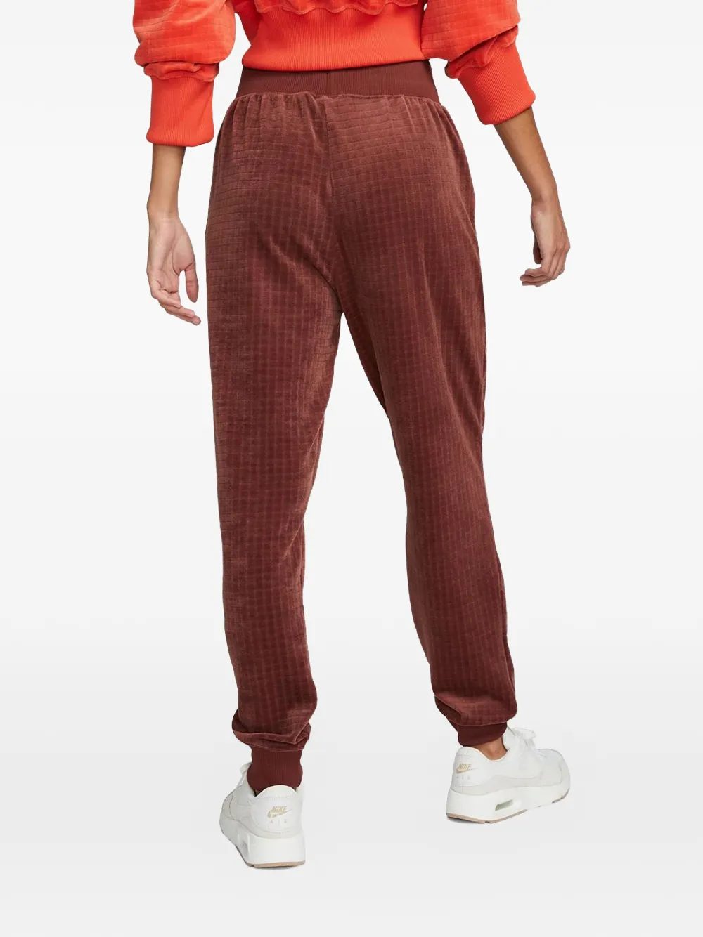  Nike Elasticated-cuff High-waisted Track Pants - Brown 