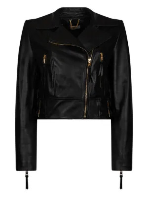 Elisabetta Franchi Leather Jackets for Women - Shop on FARFETCH