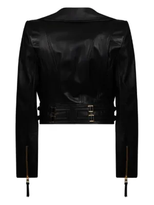 Elisabetta Franchi Leather Jackets for Women - Shop on FARFETCH