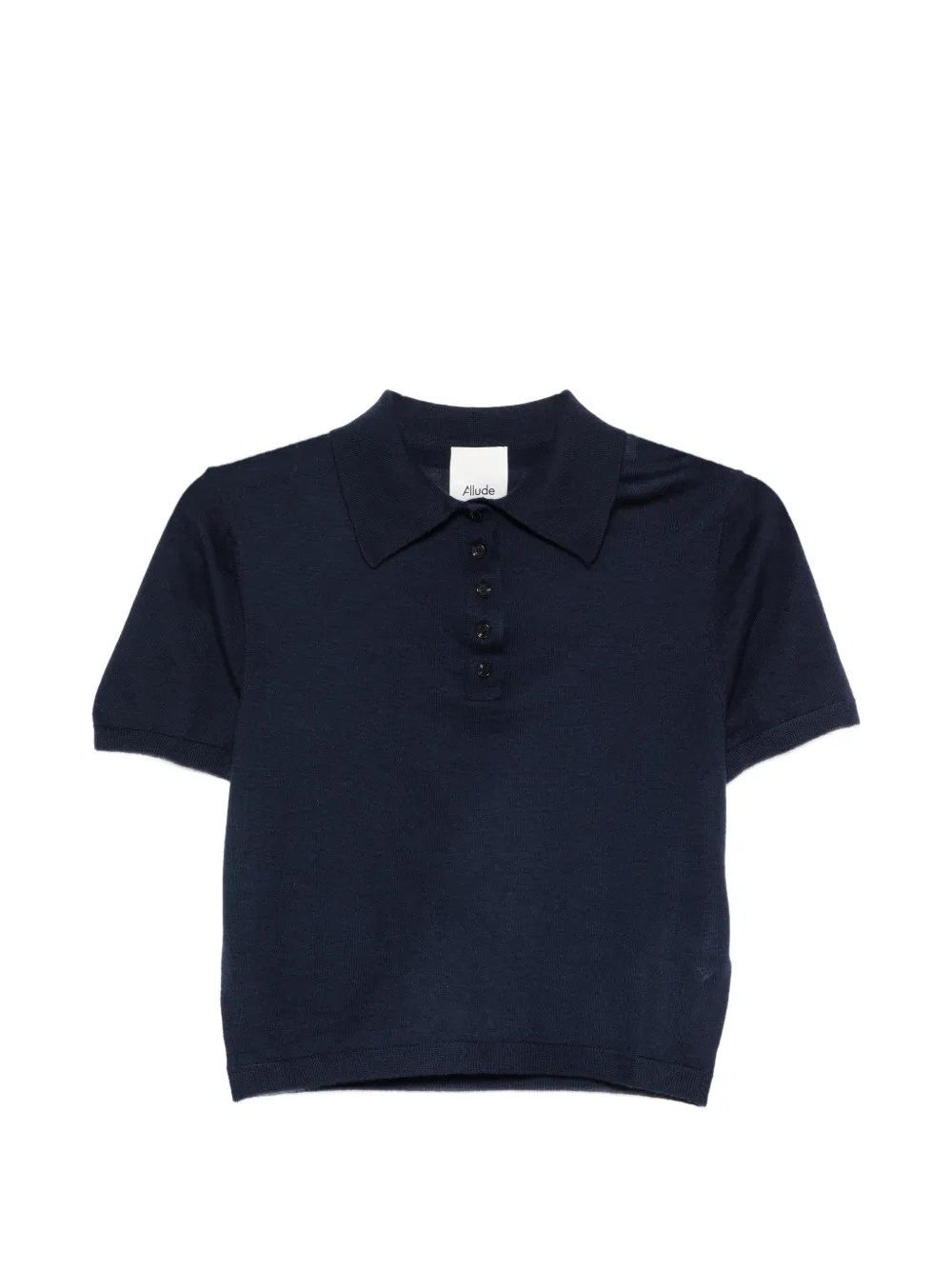 Allude buttoned polo top - Blu