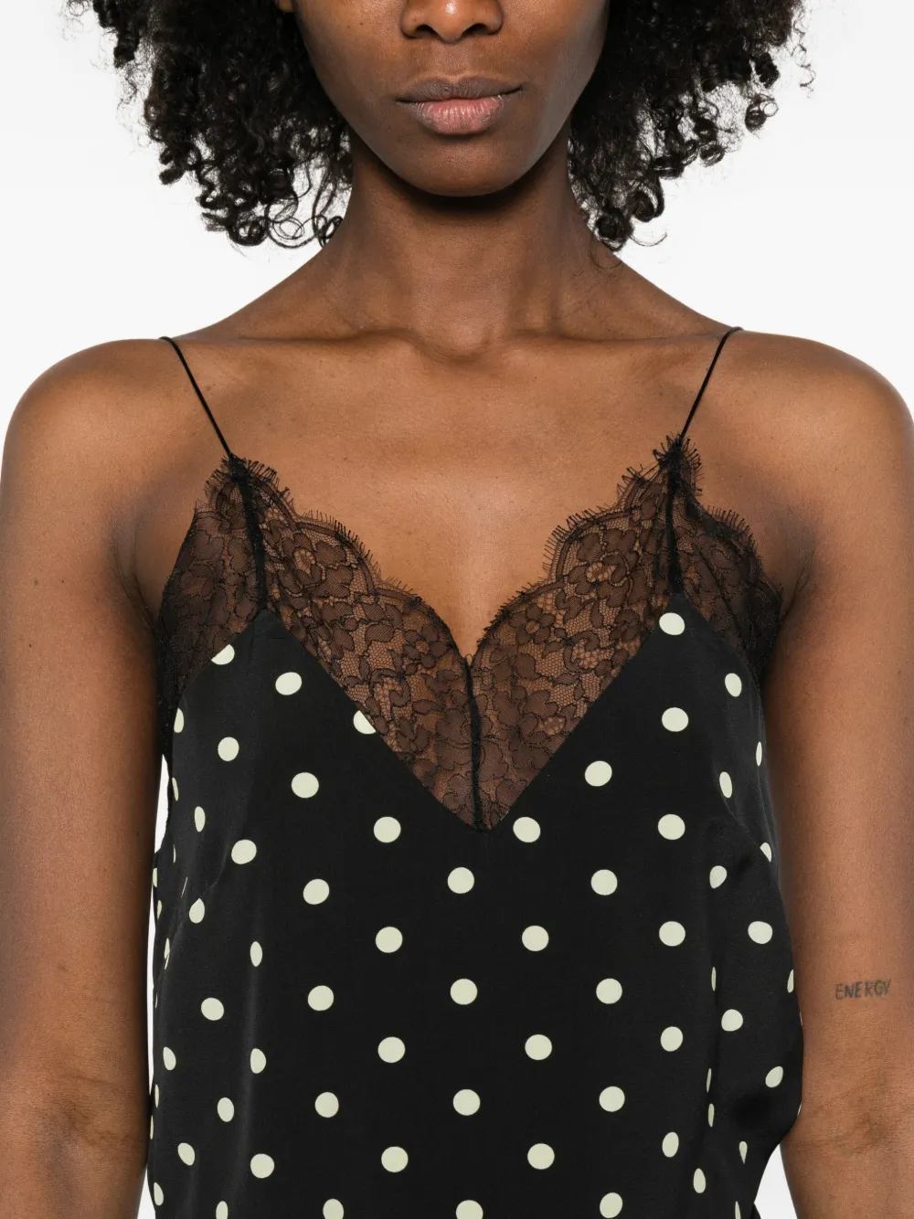 Layla Lace Polka-Dot Top