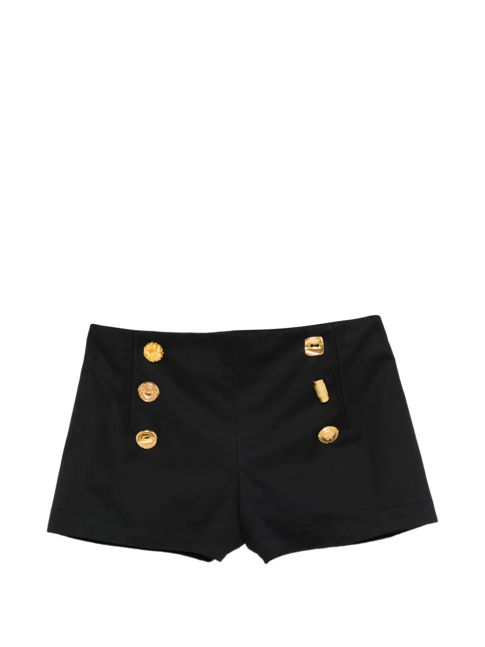 Françoise button embellished shorts - Nero