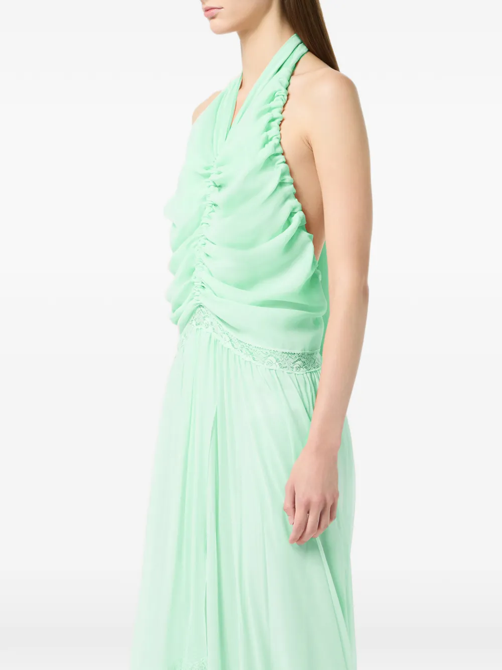 Ruched Ruffled Dress