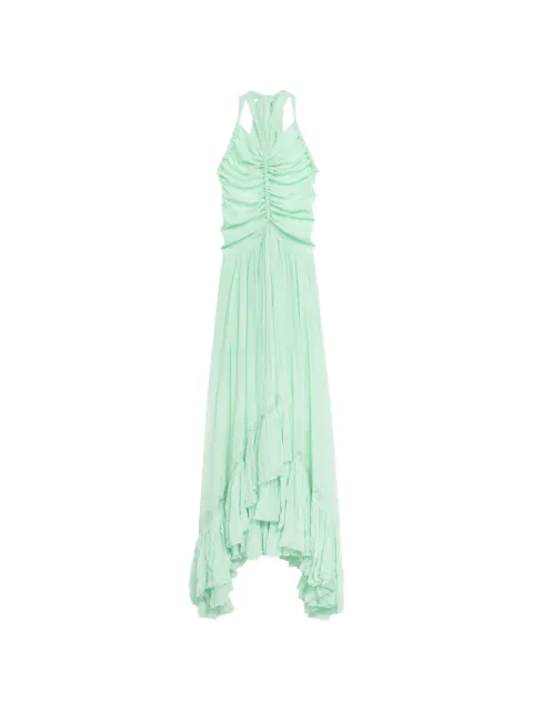 Blumarine ruched ruffled dress