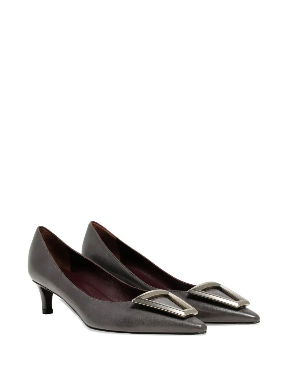 Roberto Festa Moon silver tone accessory pumps Grijs