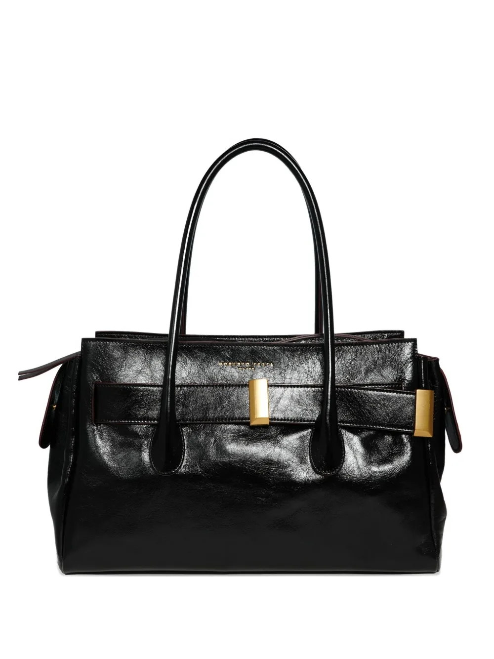 Roberto Festa Emeralda gold-tone hardware shoulder bag - Nero