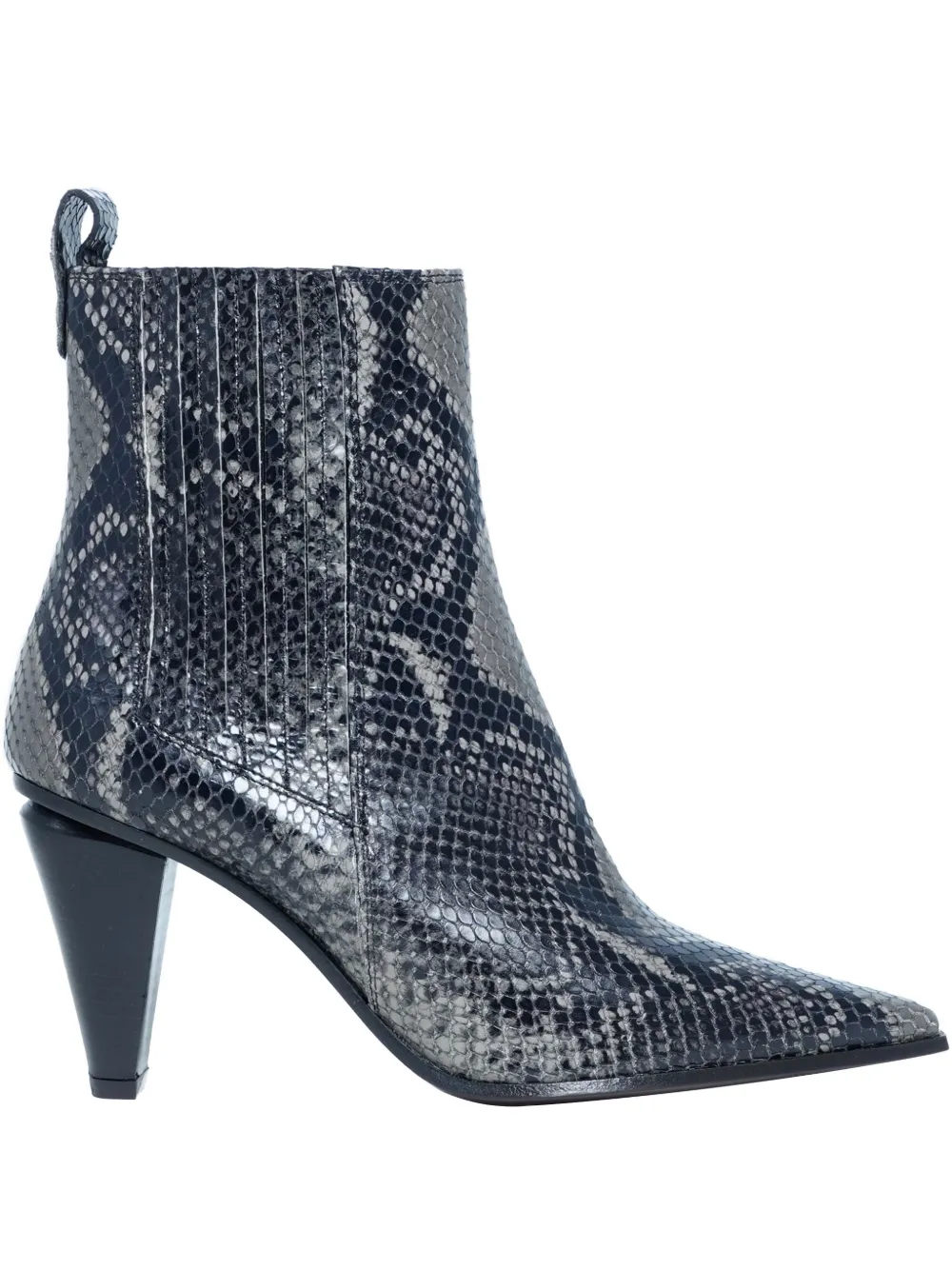 Roberto Festa Nova python-print ankle boots Grijs