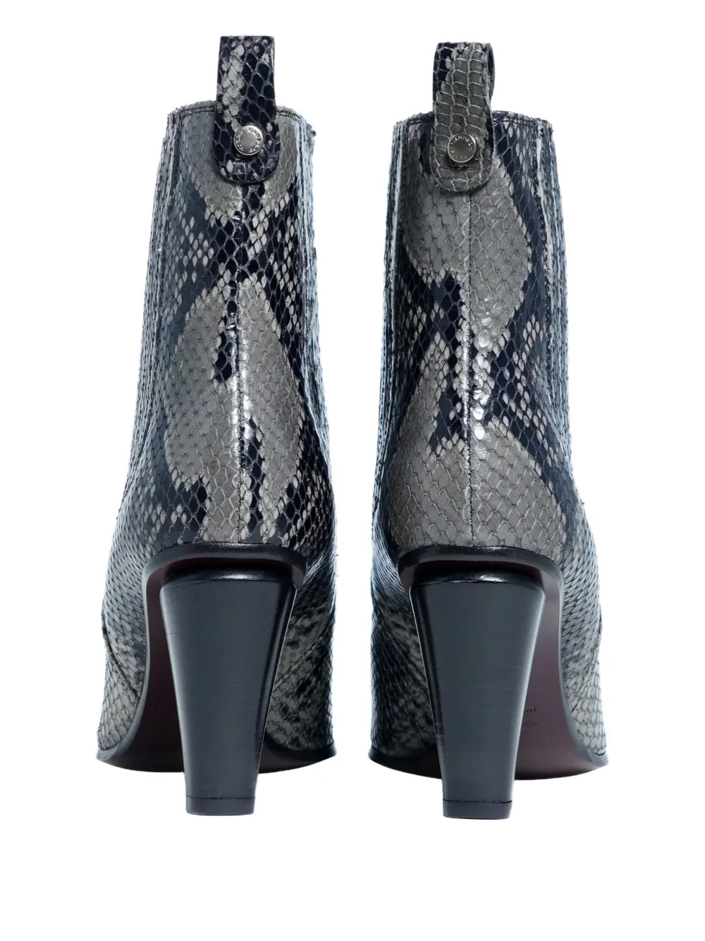 Roberto Festa Nova python-print ankle boots Grijs