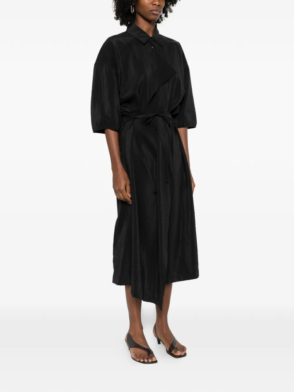 asymmetric shirt dress