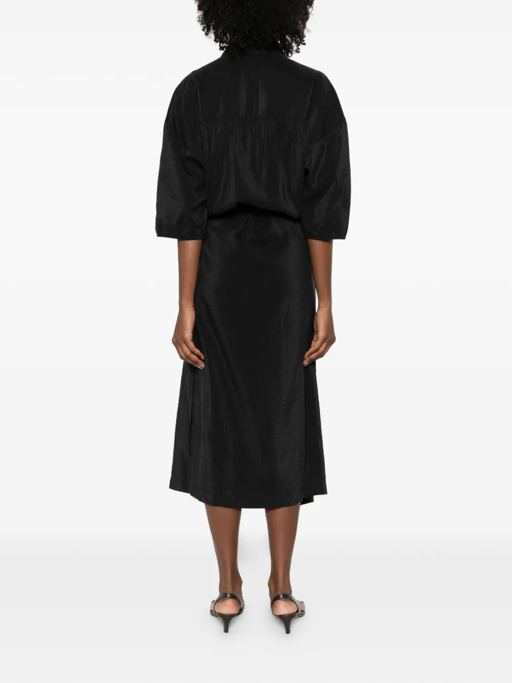 asymmetric shirt dress