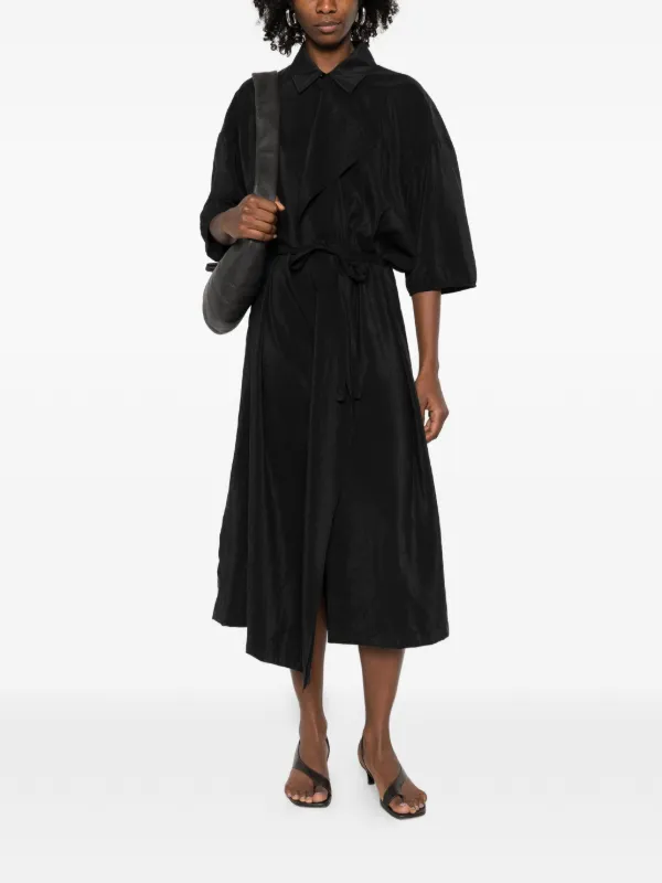 LERURE リルアー　drepe design dress black LEMAIRE Asymmetric Shirt Dress | Black | FARFETCH ZA