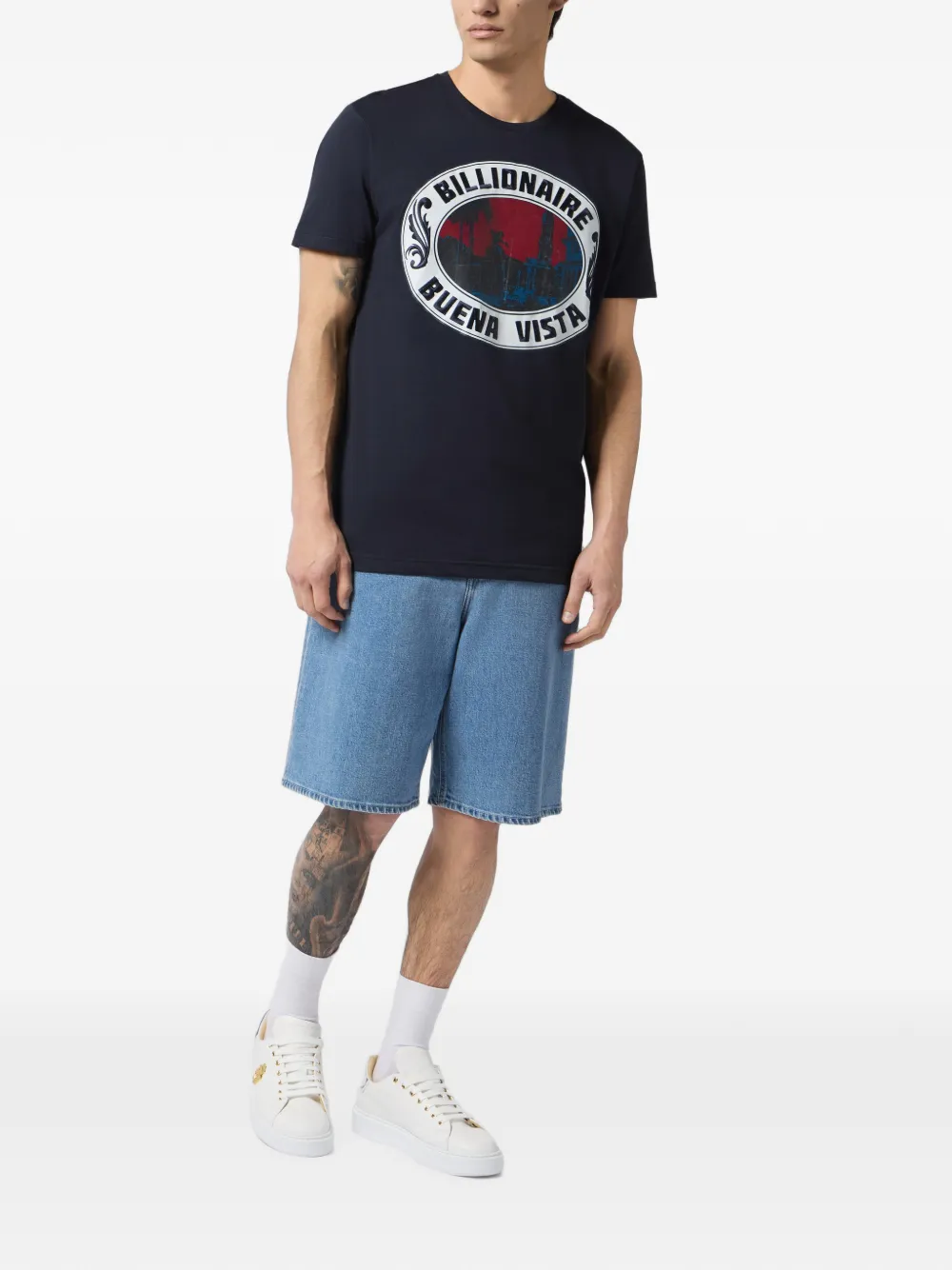 Billionaire Shorts met logopatch Blauw
