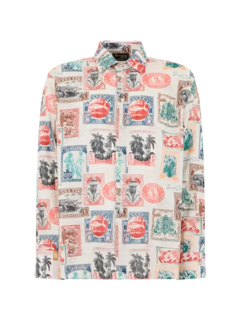 Billionaire stamp-print shirt