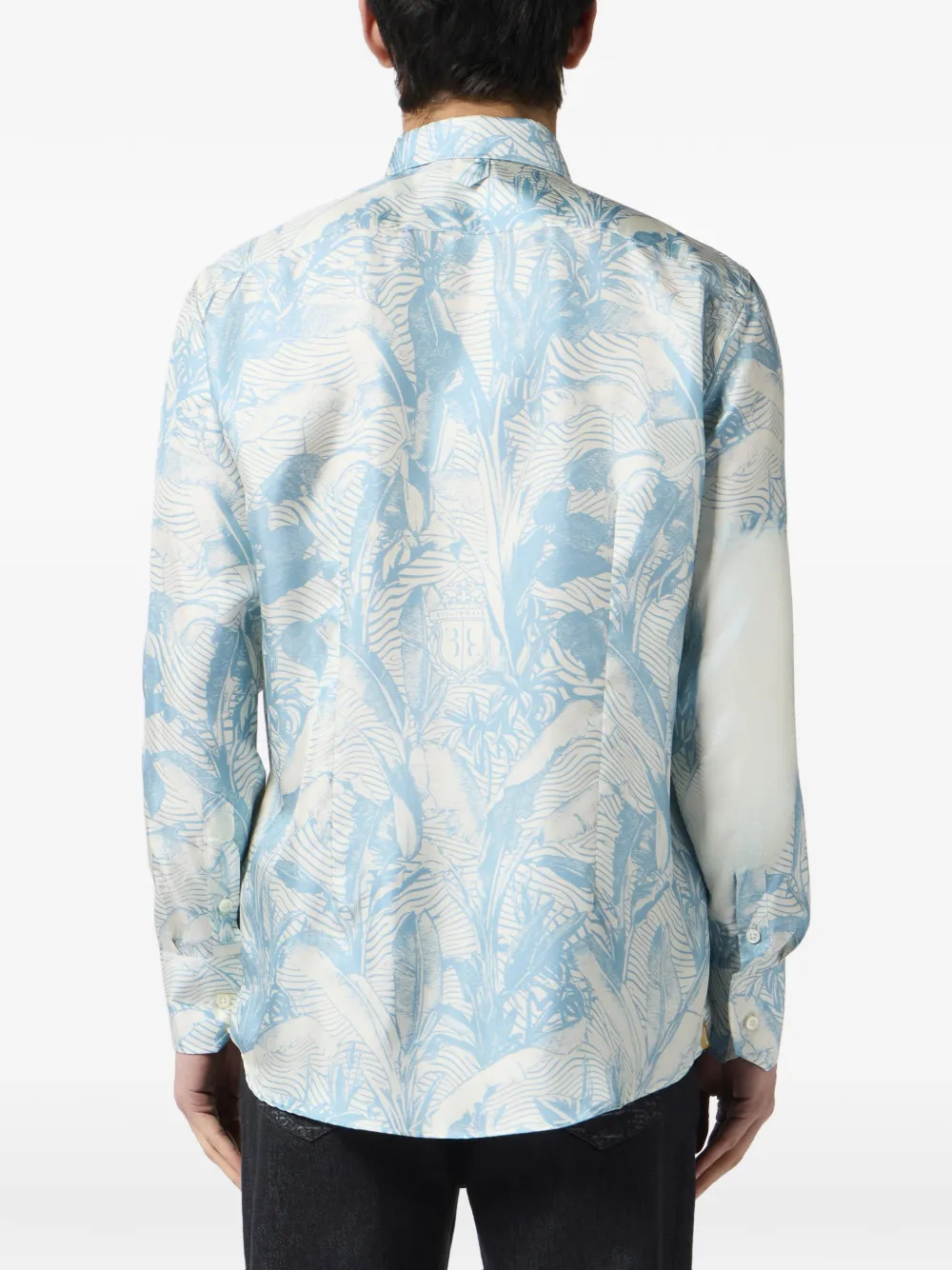 Billionaire Overhemd met print Blauw