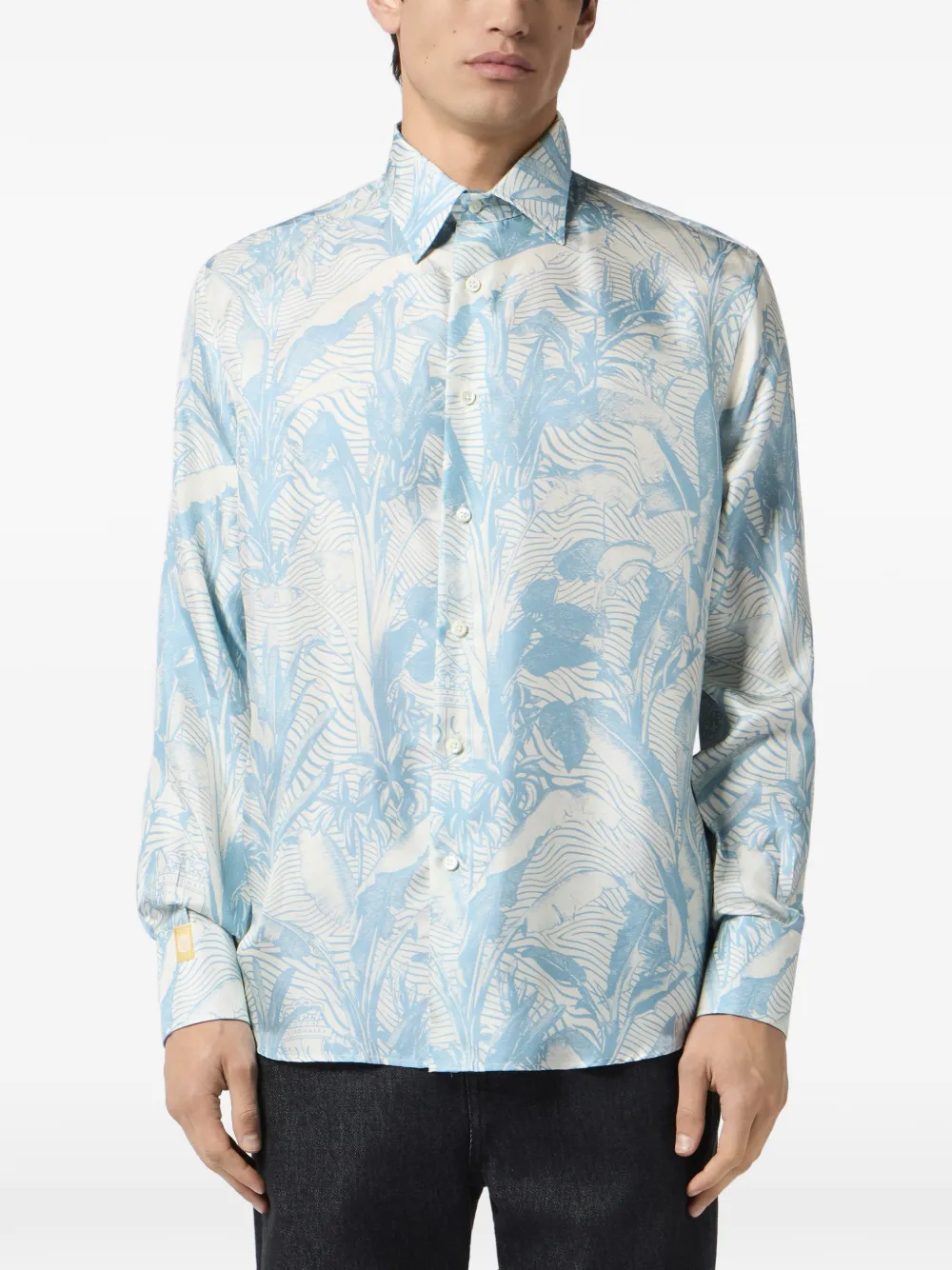 Billionaire Overhemd met print Blauw