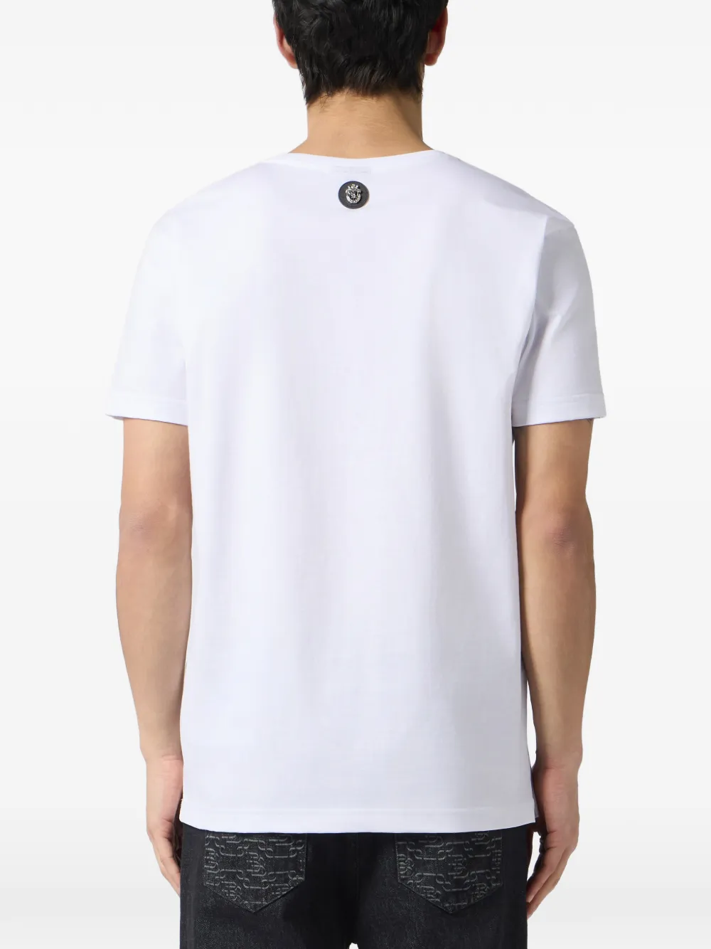 Billionaire T-shirt met ronde hals met print Wit
