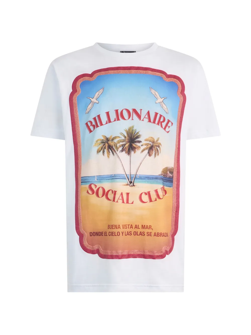 Billionaire round-neck graphic-print T-shirt
