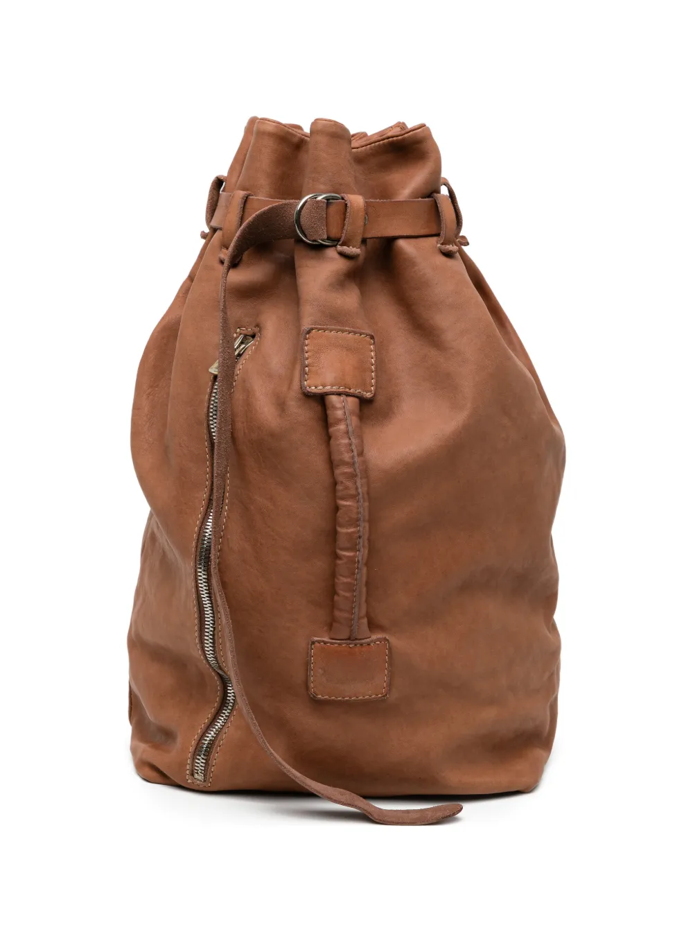 Guidi leather backpack - Marrone