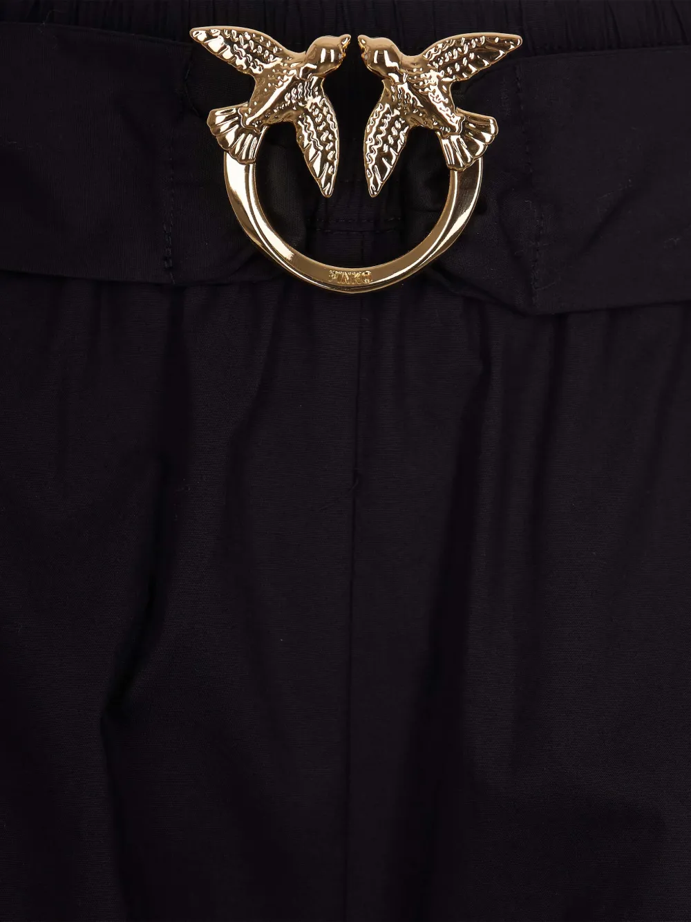PINKO Shorts met logogesp Zwart