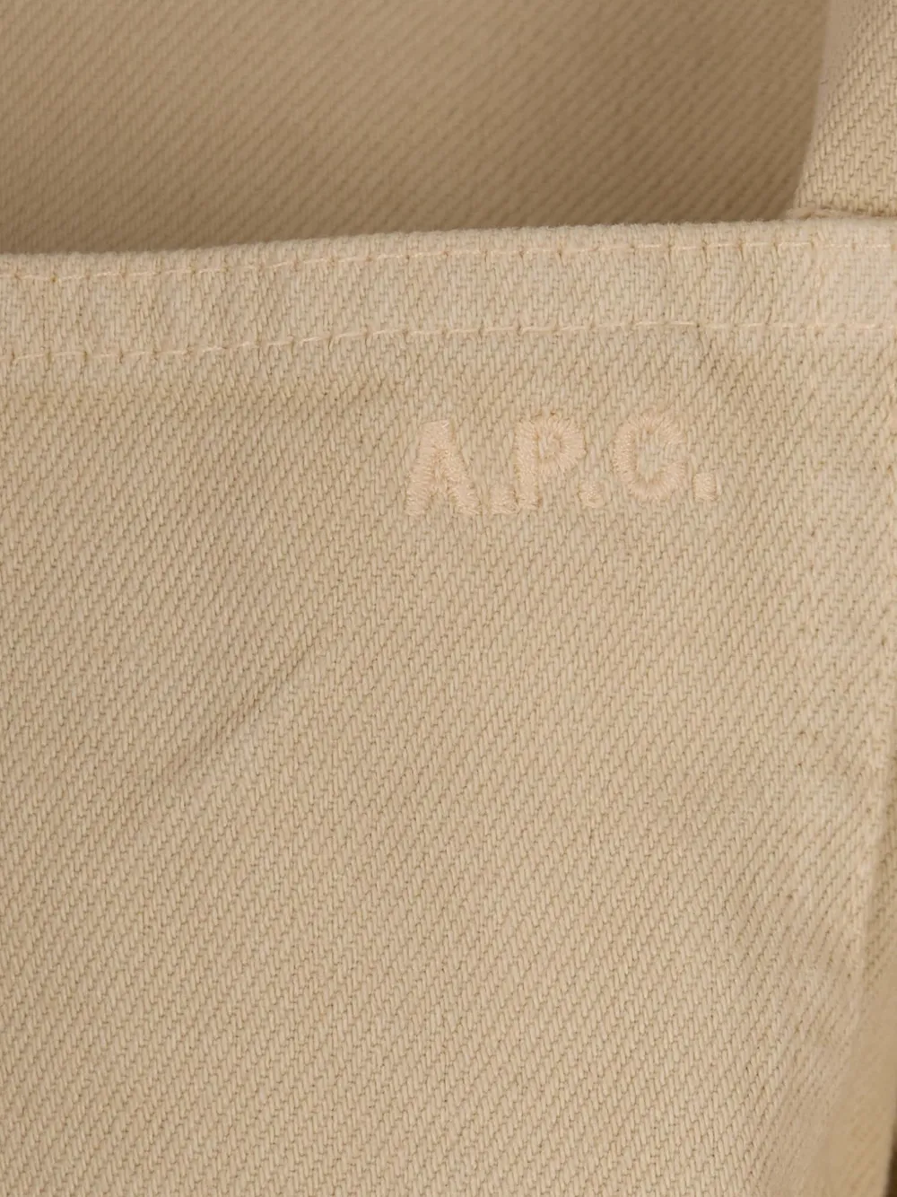 A.P.C. Katoenen jack met zak Beige