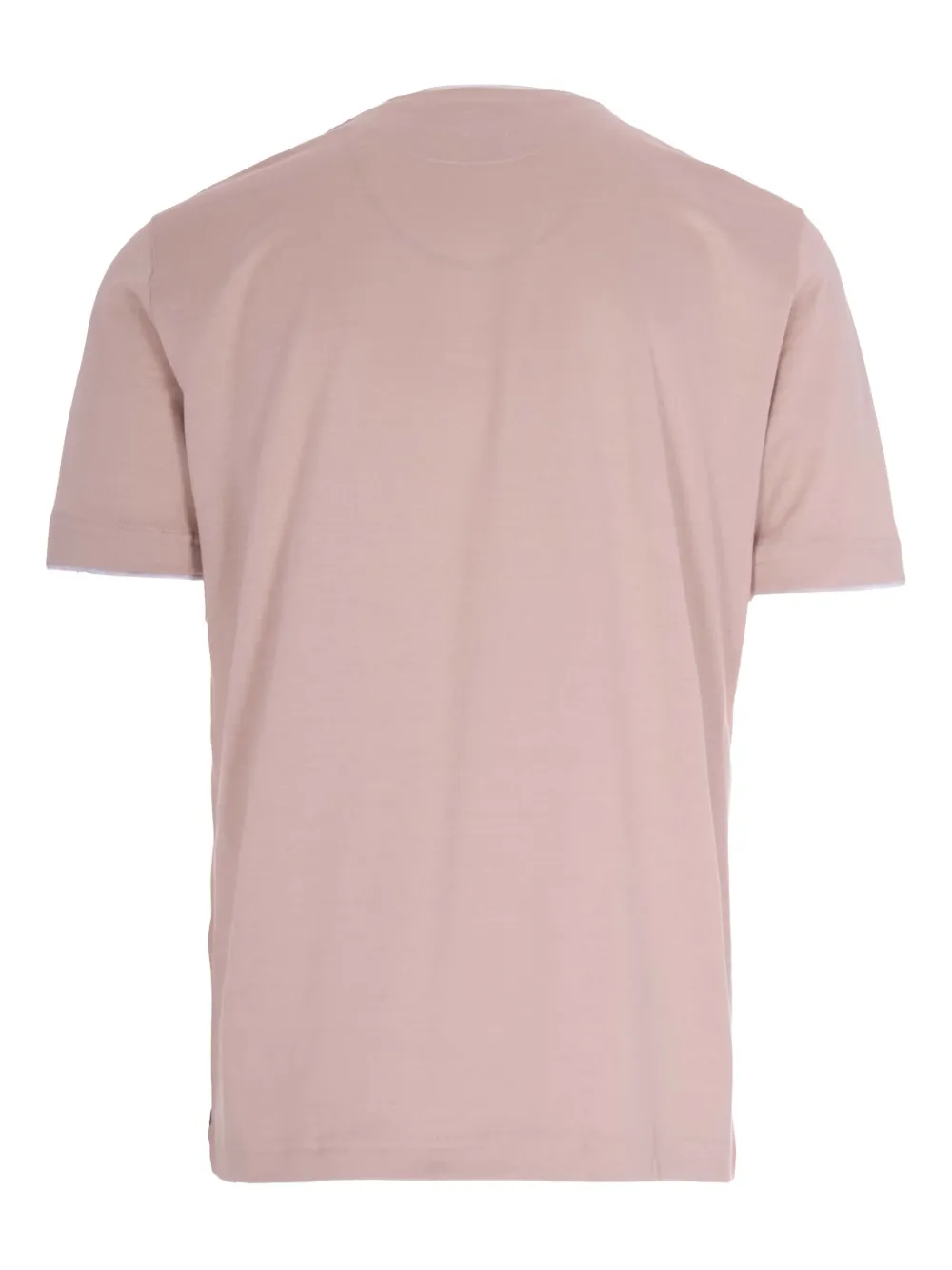 Eleventy contrast trim T-shirt - Roze