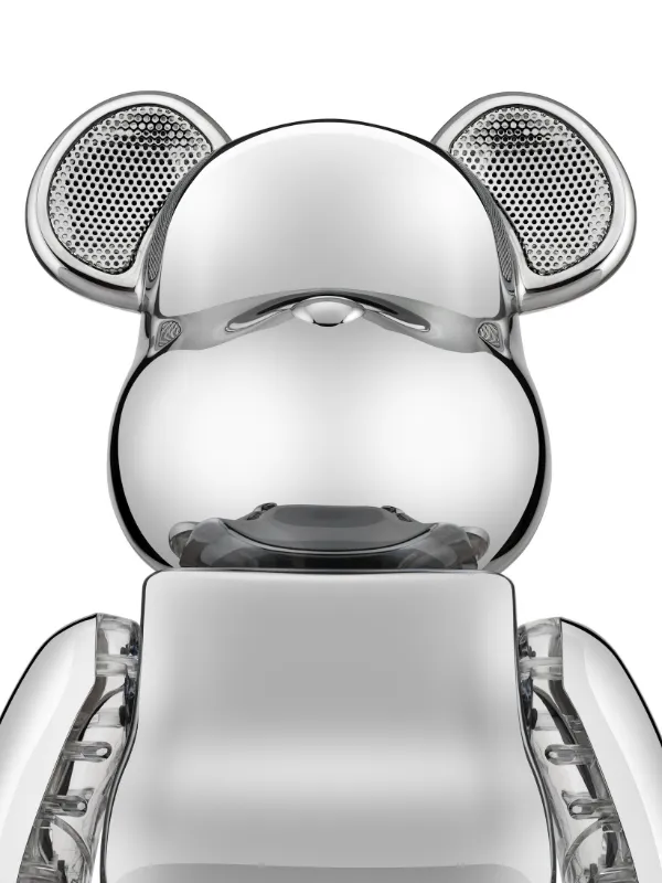 BearBrick x Medicom Toy Be@rbrick Chrome Silver Audio Speaker