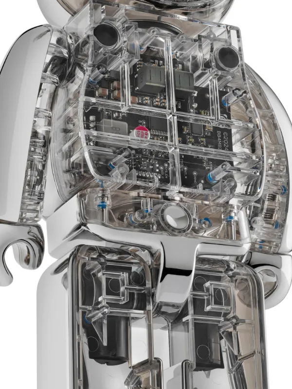 BearBrick x Medicom Toy Be@rbrick Chrome Silver Audio Speaker