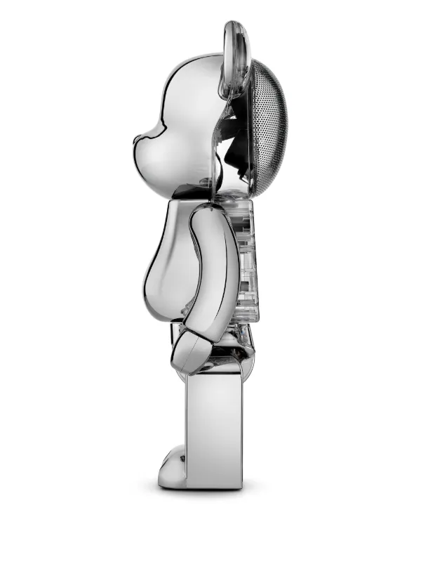 BearBrick x Medicom Toy Be@rbrick Chrome Silver Audio Speaker