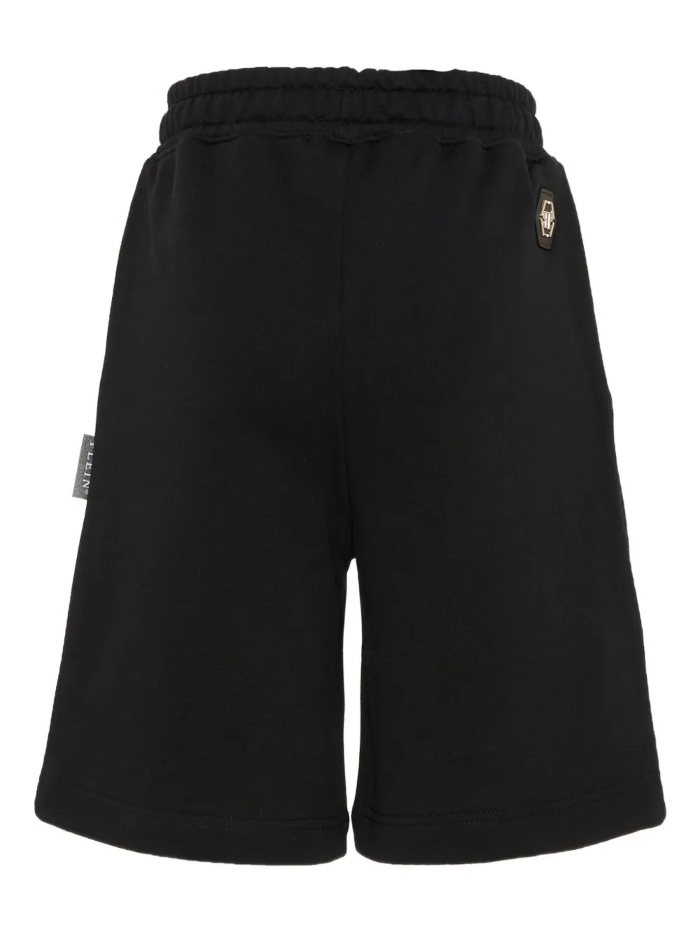  Philipp Plein Junior Drawstring Graphic Shorts - Black 