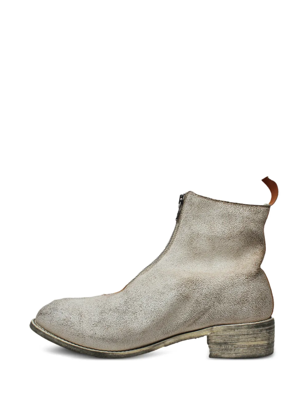 Guidi zip-up ankle boots Beige